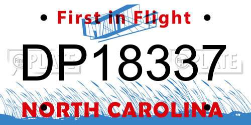 DP18337 North Carolina License Plate
