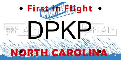 DPKP North Carolina License Plate