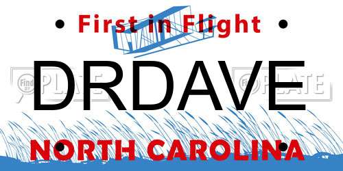 DRDAVE North Carolina License Plate