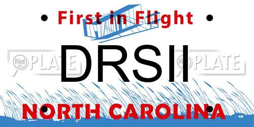 DRSII North Carolina License Plate