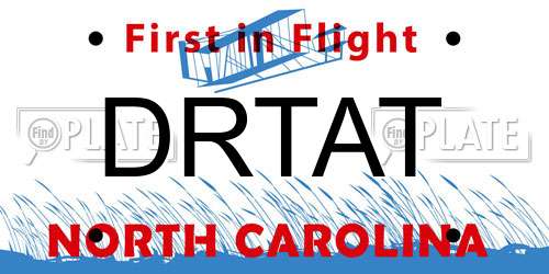 DRTAT North Carolina License Plate
