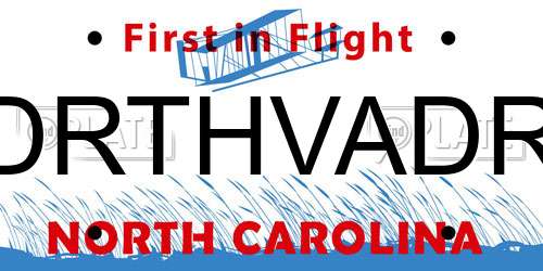 DRTHVADR North Carolina License Plate