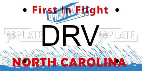 DRV North Carolina License Plate