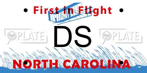 DS North Carolina License Plate