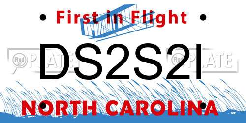 DS2S2I North Carolina License Plate
