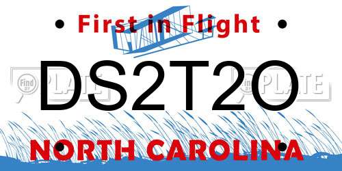 DS2T2O North Carolina License Plate
