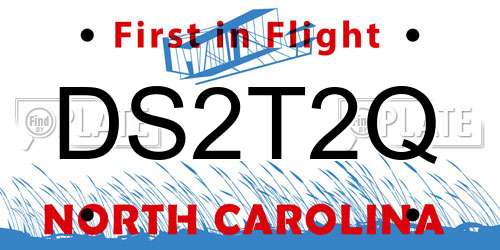 DS2T2Q North Carolina License Plate