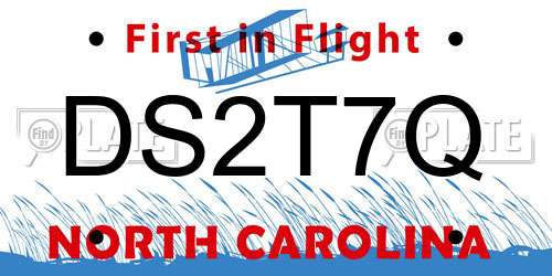 DS2T7Q North Carolina License Plate