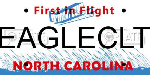 EAGLECLT North Carolina License Plate