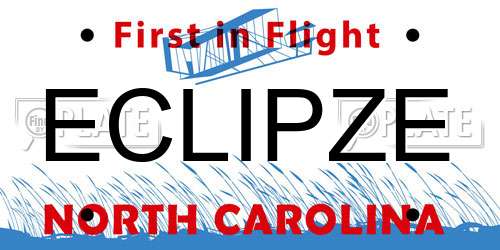 ECLIPZE North Carolina License Plate