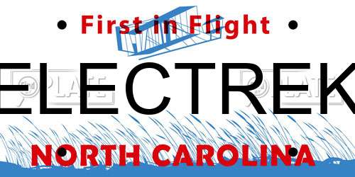 ELECTREK North Carolina License Plate