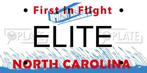 ELITE North Carolina License Plate