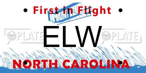 ELW North Carolina License Plate