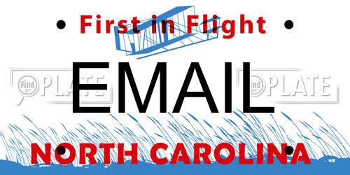 EMAIL North Carolina License Plate
