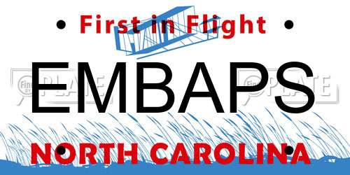 EMBAPS North Carolina License Plate