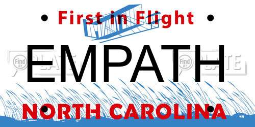 EMPATH North Carolina License Plate