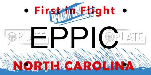 EPPIC North Carolina License Plate