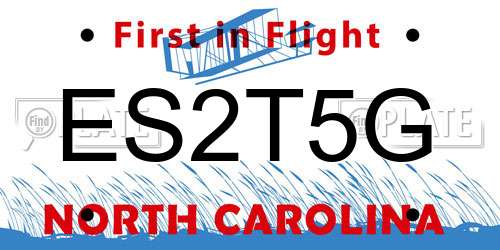 ES2T5G North Carolina License Plate