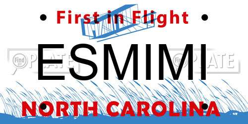 ESMIMI North Carolina License Plate
