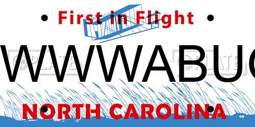 EWWWABUG North Carolina License Plate