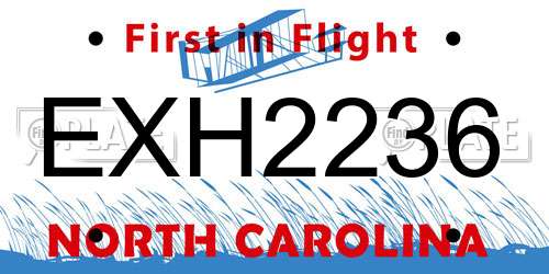 EXH2236 North Carolina License Plate