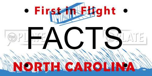 FACTS North Carolina License Plate