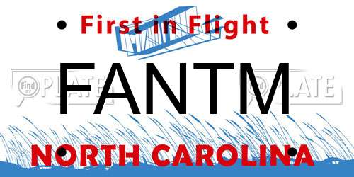 FANTM North Carolina License Plate