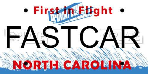 FASTCAR North Carolina License Plate