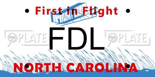 FDL North Carolina License Plate