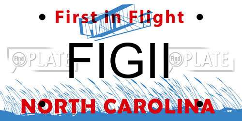 FIGII North Carolina License Plate