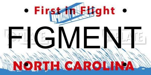 FIGMENT North Carolina License Plate
