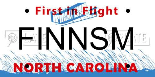FINNSM North Carolina License Plate