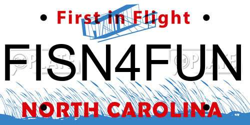 FISN4FUN North Carolina License Plate