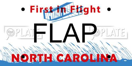 FLAP North Carolina License Plate