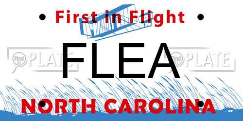 FLEA North Carolina License Plate