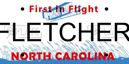 FLETCHER North Carolina License Plate