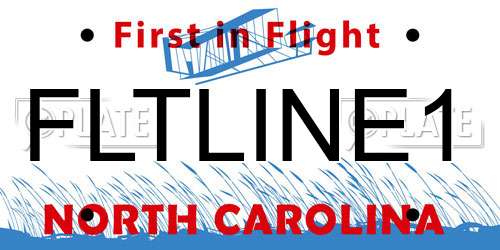 FLTLINE1 North Carolina License Plate