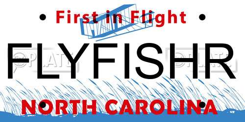 FLYFISHR North Carolina License Plate