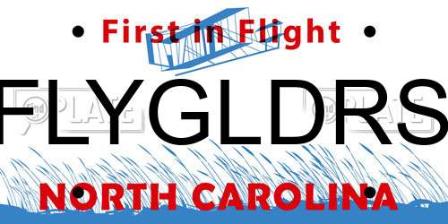 FLYGLDRS North Carolina License Plate