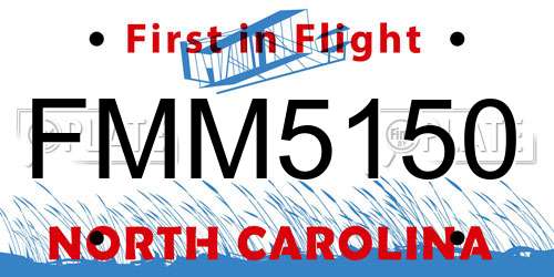 FMM5150 North Carolina License Plate