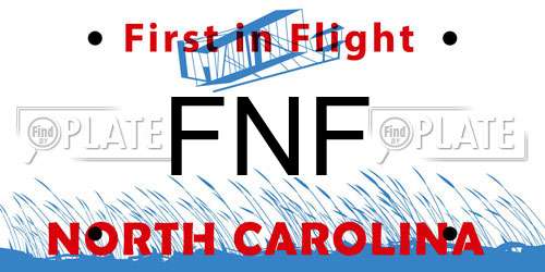 FNF North Carolina License Plate