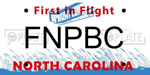 FNPBC North Carolina License Plate