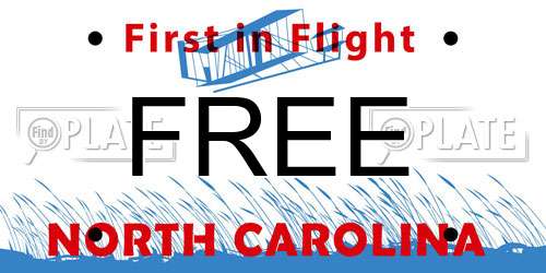 FREE North Carolina License Plate