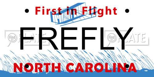 FREFLY North Carolina License Plate