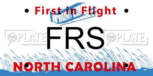 FRS North Carolina License Plate