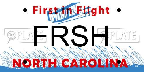 FRSH North Carolina License Plate