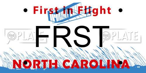 FRST North Carolina License Plate