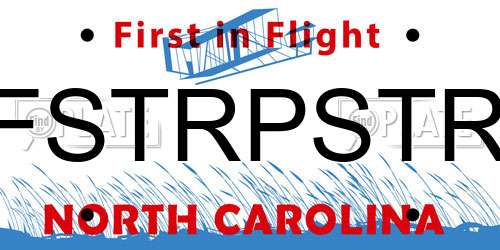 FSTRPSTR North Carolina License Plate