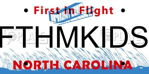 FTHMKIDS North Carolina License Plate