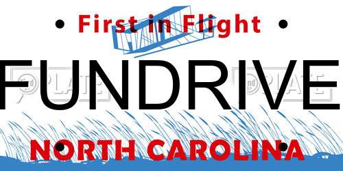 FUNDRIVE North Carolina License Plate